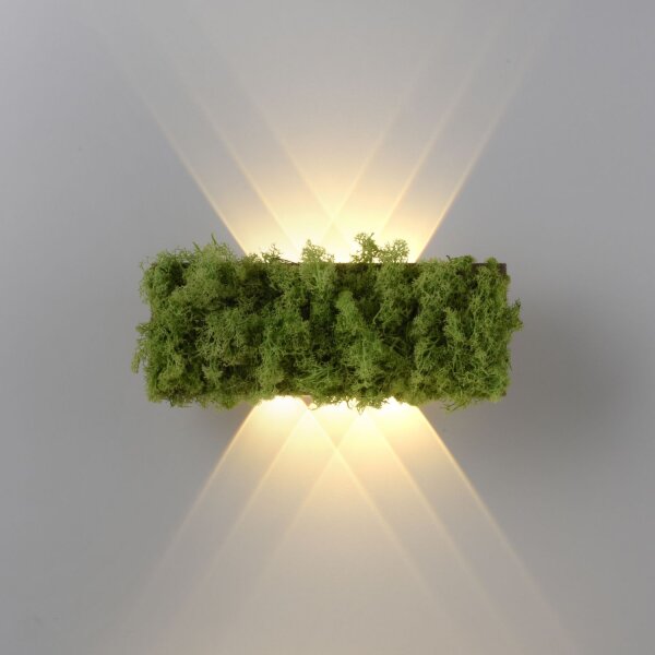 LED Wandlampe Up Down B:32 cm 3000 K 130 lm aus Moos