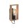 Wandlampe mit Schalter Holz Metall H:25 cm E27 Retro