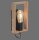 Wandlampe mit Schalter Holz Metall H:25 cm E27 Retro