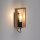 Wandlampe mit Schalter Holz Metall H:25 cm E27 Retro