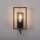 Wandlampe mit Schalter Holz Metall H:25 cm E27 Retro