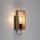 Wandlampe mit Schalter Holz Metall H:25 cm E27 Retro