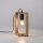 Lampe de table naturelle bois métal 28,5 cm E27 Retro
