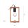 Lampe de table naturelle bois métal 28,5 cm E27 Retro
