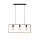 Lampe à suspendre naturelle Rétro Bois Métal L:69 cm 3-flmg