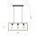 Lampe à suspendre naturelle Rétro Bois Métal L:69 cm 3-flmg