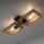 Natürliche Deckenlampe Retro Holz Metall L:57 cm E27