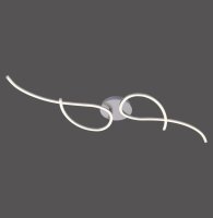 Plafonnier LED flexible acier métal blanc chaud 14 W