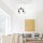 Spot de plafond flexible bois métal noir E27 Vintage