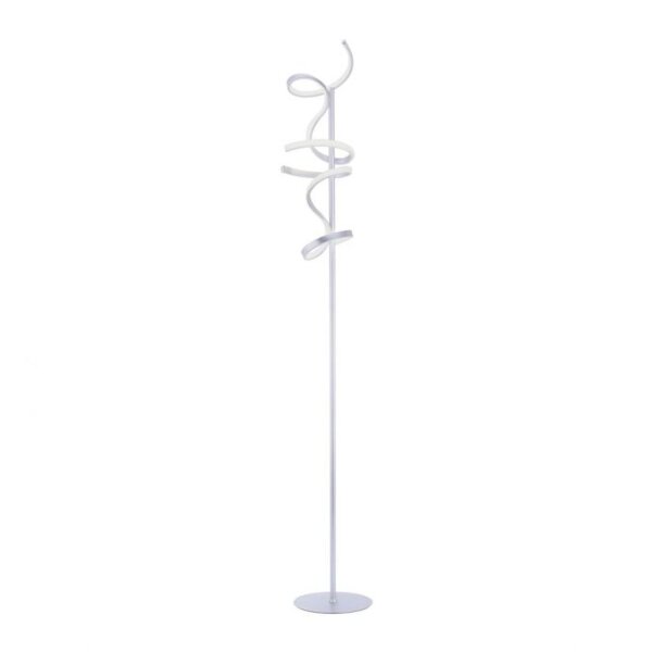 Lampadaire LED à intensité variable en métal 156 cm 3000 K en argent