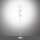 Lampadaire LED à intensité variable en métal 156 cm 3000 K en argent