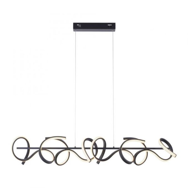 LED Pendelleuchte dimmbar Schwarz 10 W 1330 lm L:99 cm