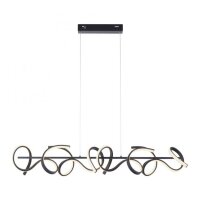 LED Pendelleuchte dimmbar Schwarz 10 W 1330 lm L:99 cm