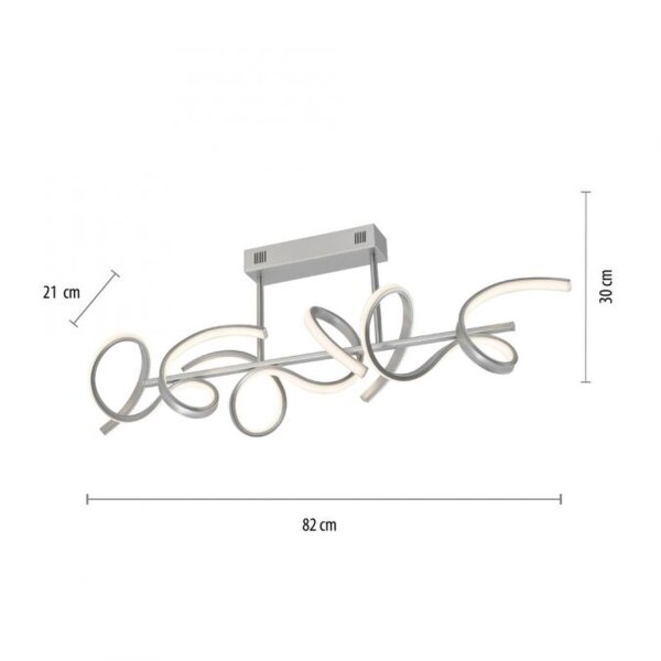 Plafonnier décoratif LED Blanc 9 W 3000 K L:82 cm