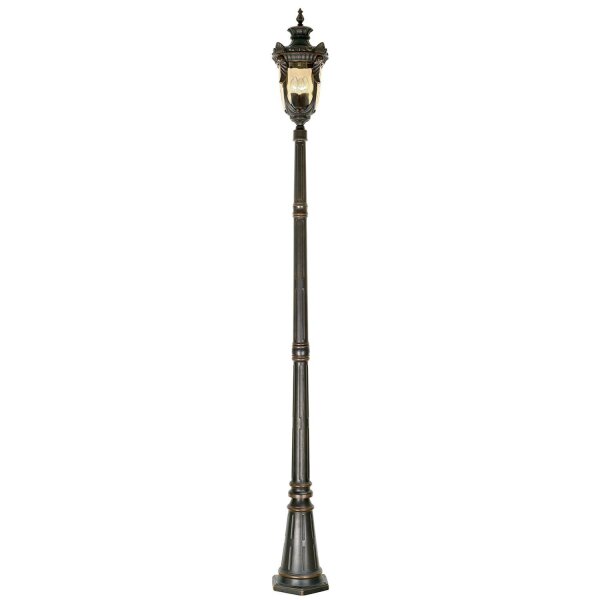 Opulente Straßenlaterne Garten 237cm hoch E27 AMY