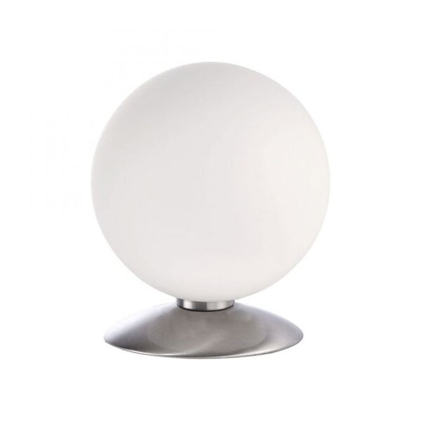 LED Tischleuchte in Stahl Glaskugel 3 W 3000 K dimmbar