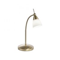 Lampe de table LED flexible en laiton verre 3 W dimmable