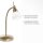 Flexible LED Tischlampe in Messing Glas 3 W dimmbar