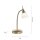Flexible LED Tischlampe in Messing Glas 3 W dimmbar