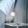 Lampe de table LED flexible en acier verre 3000 K dimmable