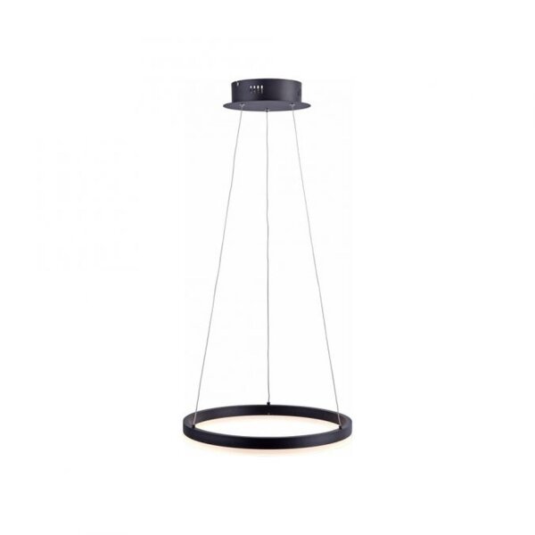 LED Pendelleuchte Anthrazit warmweiß 3000 K Ø40 cm Ring