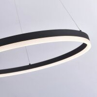 Suspension LED Anthracite dimmable 3000 K Ø80 cm...