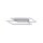 Lampe de plafonnier LED à intensité variable L:53 cm Memory 24 W en acier