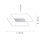 Lampe de plafonnier LED à intensité variable L:53 cm Memory 24 W en acier