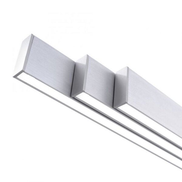 Dimmbare LED Pendelleuchte Touch 179 cm in Aluminium