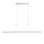 Dimmbare LED Pendelleuchte Touch 179 cm in Aluminium