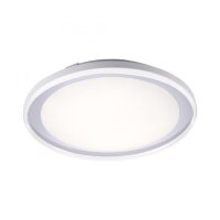 LED Deckenleuchte blendarm IP44 28 W B:45 cm in Chrom