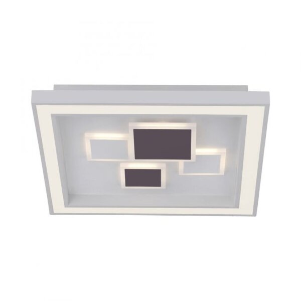 LED Deckenleuchte Weiß Schwarz Serienschalter B:48 cm