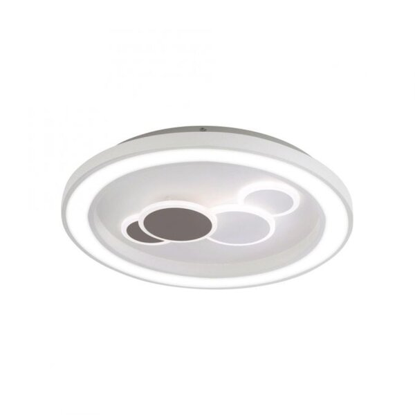 Plafonnier LED rond Blanc Noir Interrupteur de série 55 W