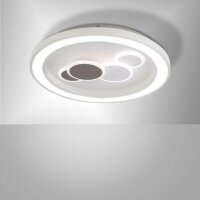 LED Deckenleuchte rund Weiß Schwarz Serienschalter...