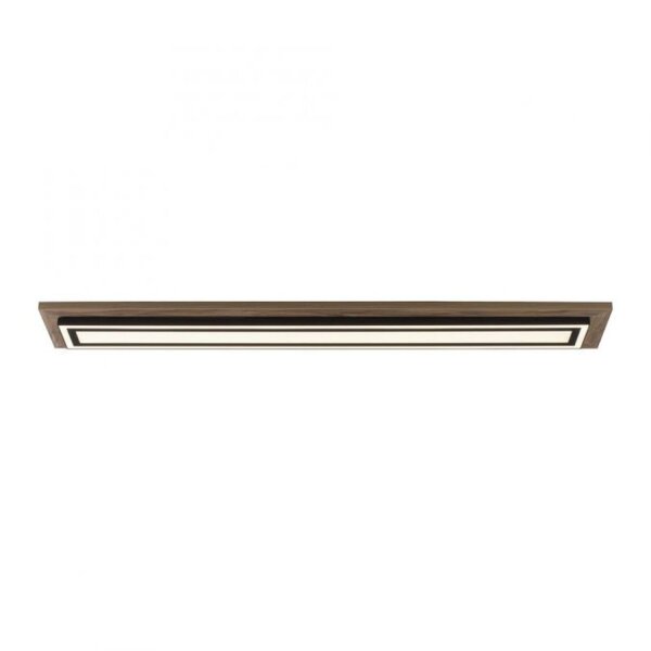 Blendarme LED Deckenleuchte dimmbar Holz 107 cm 5500 lm