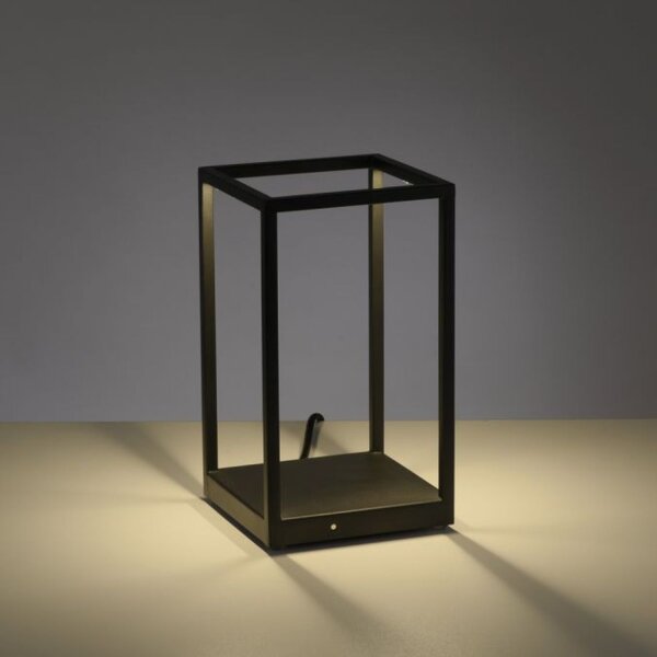 Lampe de table LED noire à intensité variable Touch 26 cm 4 W Mémoire