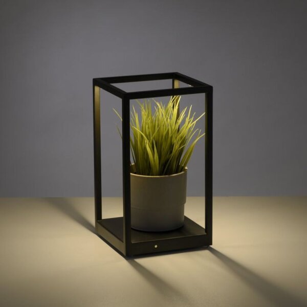 Lampe de table LED noire à intensité variable Touch 26 cm 4 W Mémoire