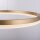 LED Pendelleuchte in Messing dimmbar 3000 K Ø60 cm Ring