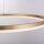 LED Pendelleuchte in Messing dimmbar 3000 K Ø80 cm Ring