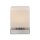 Lampe de table LED verre 16 cm 5 W 580 lm dimmable en acier