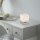 Lampe de table LED verre 16 cm 5 W 580 lm dimmable en acier