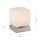 Lampe de table LED verre 16 cm 5 W 580 lm dimmable en acier