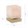 Lampe de table LED verre 16 cm 580 lm dimmable en laiton