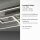 Lampe de plafonnier LED argent Télécommande 82 cm 45 W dimmable