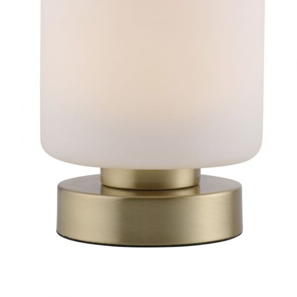 LED Tischleuchte Touch dimmbar 15 cm 3000 K in Messing