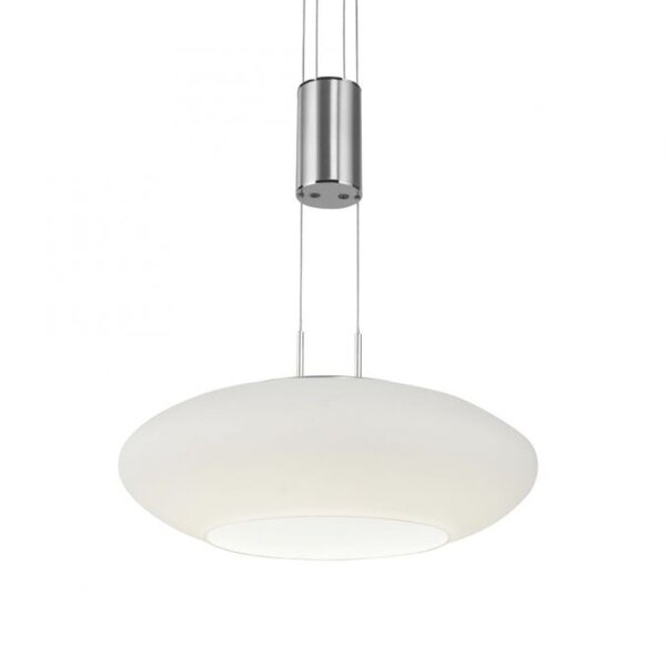 Lampe LED à suspendre Abat-jour en verre dimmable Télécommande 4350 lm