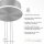 Lampe LED à suspendre Abat-jour en verre dimmable Télécommande 4350 lm