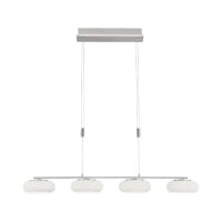 Lampe LED à suspendre verre en acier 108 cm 38 W...