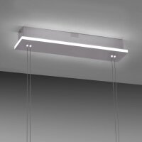 Lampe LED à suspendre verre en acier 108 cm 38 W...