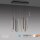 LED Pendelleuchte Schwarz Messing Metall dimmbar